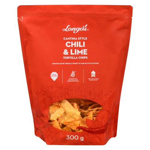 Longo's Tortilla Chips Chili Lime 300 g