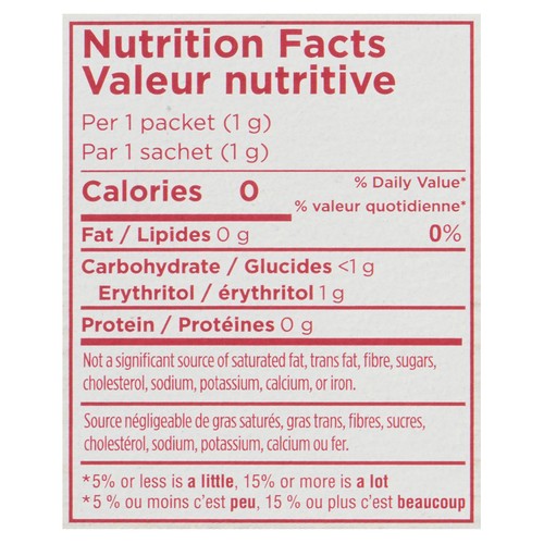 Splenda No Calorie Sweetener Monk Fruit 80 Packets 80 g