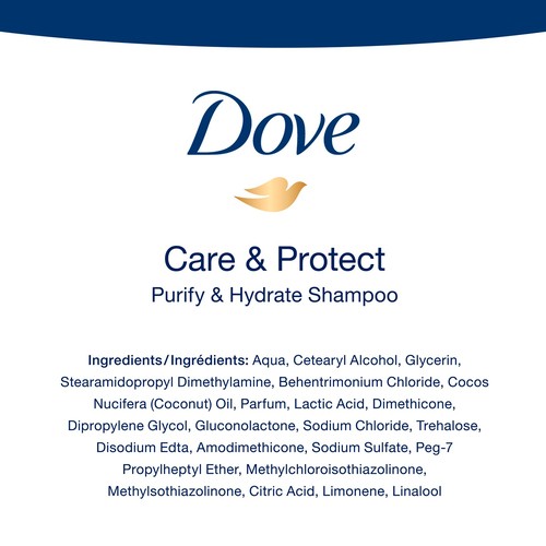 Dove Purify & Hydrate Shampoo Moisturizes With Bio-Nourish Complex 355 ml