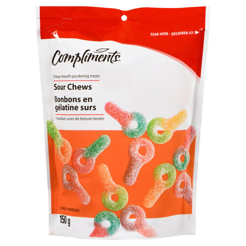 Compliments Candy Sour Chews 150 g