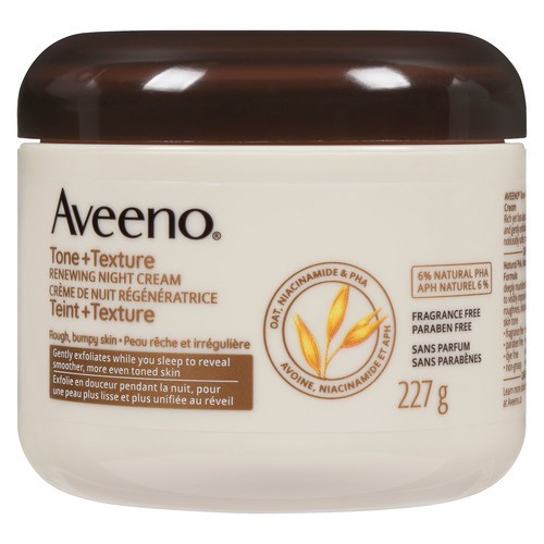 Aveeno Renewing Night Cream Tone & Texture 227 g