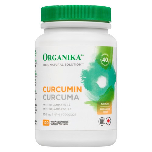 Organika 500mg Curcumin 120 Vegetarian Capsules