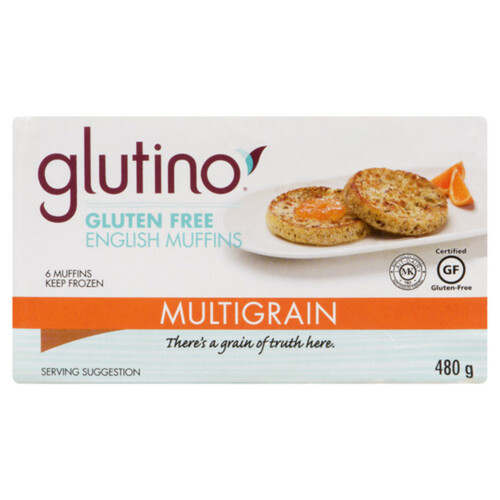 Glutino Gluten-Free Frozen English Muffin Multigrain 480 g