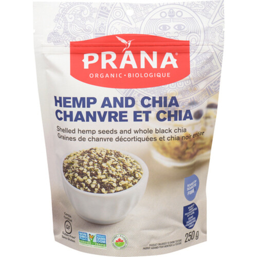 Prana Organic Whole Hemp & Chia 250 g