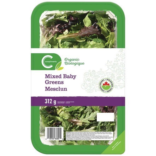 Compliments Organic Baby Greens Mixed 312 g