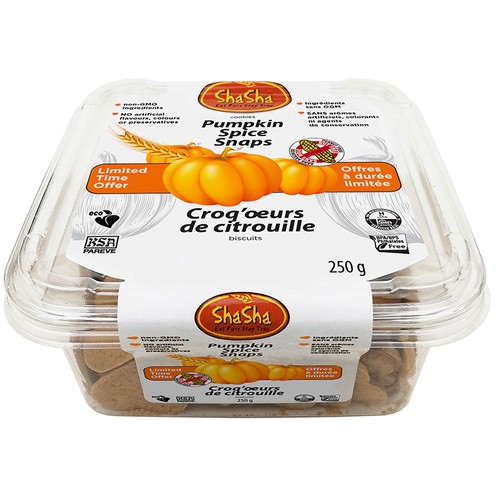 ShaSha Co Snap Cookies Pumpkin Spice 250 g