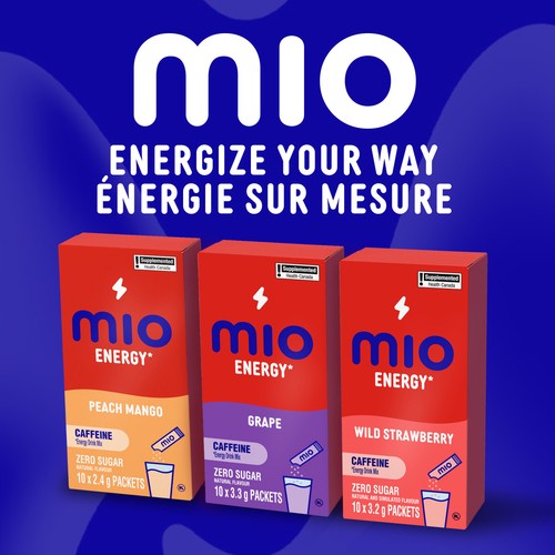 Mio Zero Sugar Energy Drink Mix Wild Strawberry 10 × 3.2 g