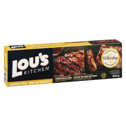 Lou's Kitchen Pork Back Ribs BBQ Sauce 610 g