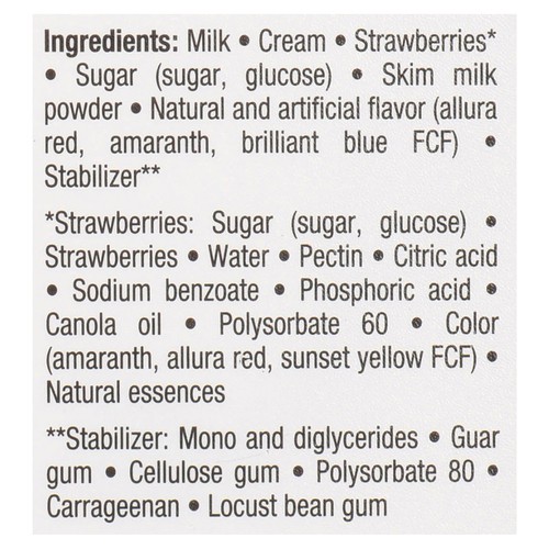 Coaticook Gluten-Free Ice Cream Old Fashioned Double Strawberry 2 L