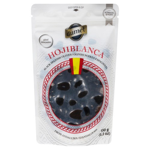 Dumet AG Black Spanish Hojiblanca Olives 150 g