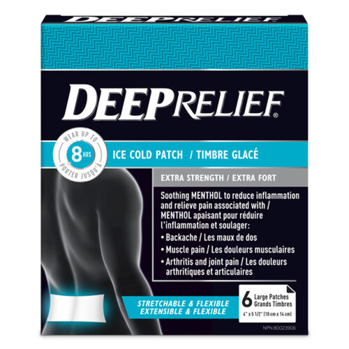 Deep Relief Ice Cold Patch Extra Strength 6 Patches