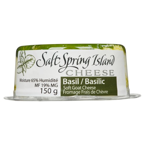 Salt Spring Island Cheese Goat Basil 150 g