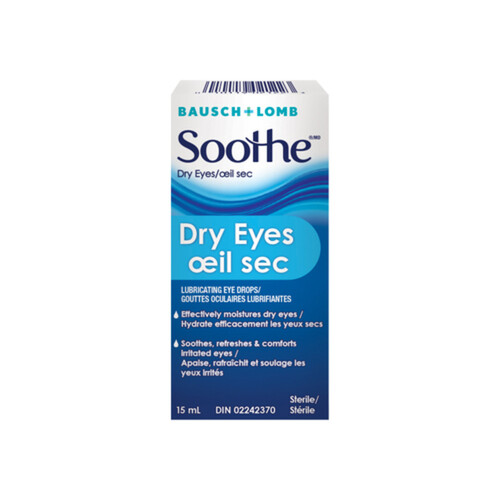 Bausch & Lomb Soothe Dry Eyes Drops 15 ml