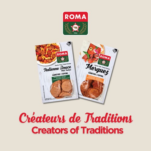 Roma Cooked Sausage Topping Mild Italian 175 g