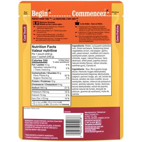 Ben’s Original Rice & Pulses Smokey Red Beans And Rice 240 g