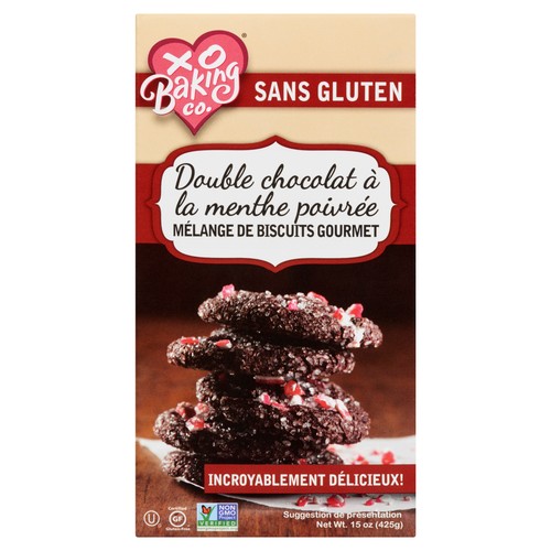 XO Baking Gluten-Free Cookie Mix Double Chocolate Peppermint 425 g