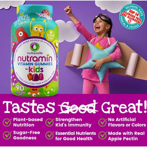 Nutramin Kids Multivitamins Vegan Gummies 90 Count