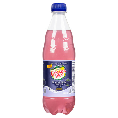 Canada Dry Soft Drink Ginger Ale Blackberry 500 ml (bottle)