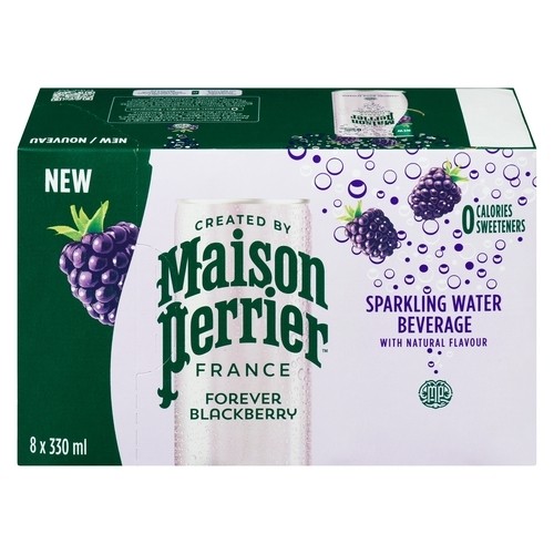 Maison Perrier Sparkling Water Blackberry 8 x 330 ml (cans)