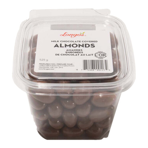 Longo's Milk Chocolate Covered Almonds 525 g