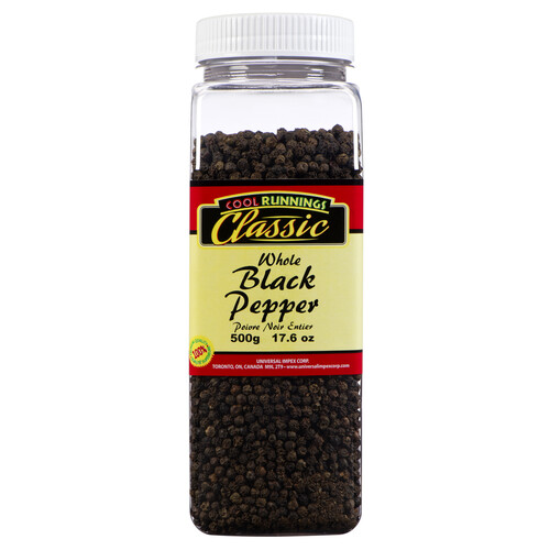 Cool Runnings Classic Black Pepper Whole 500 g