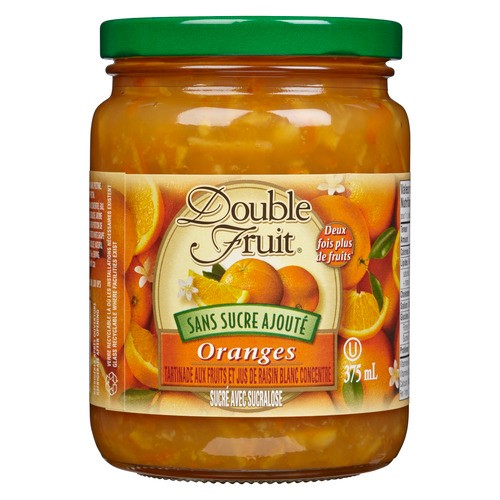 Double Fruit Sugar Free Jam Orange 375 ml