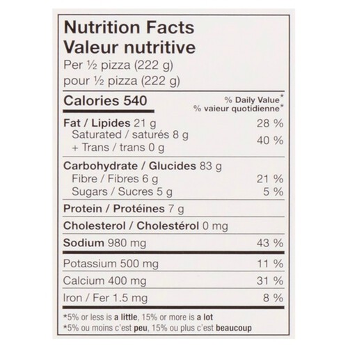 Daiya Dairy-Free Gluten-Free Frozen Pizza Cheese Lover's 444 g