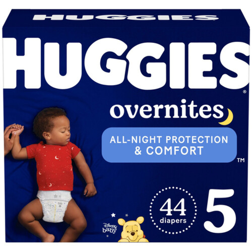 Huggies Overnites Diapers Size 5 44 Count