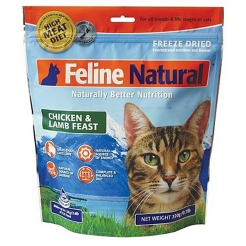 Feline Natural Freeze Dried Chicken and Lamb 1 EA