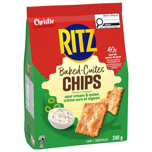 Ritz Baked Chips Sour Cream & Onion 240 g