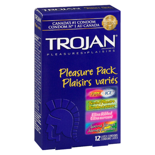 Trojan Condoms Pleasure Pack 12 EA