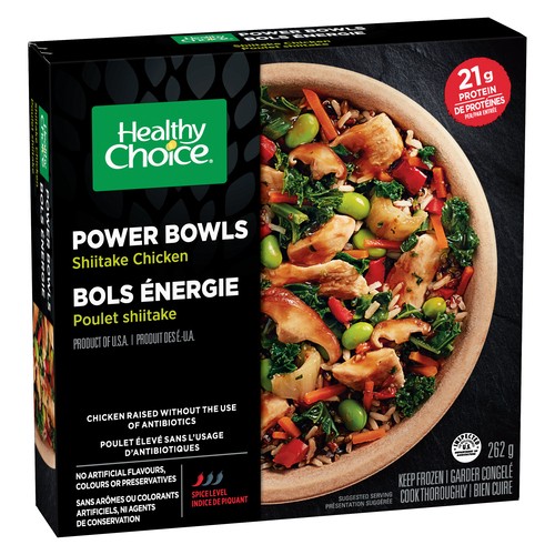 Healthy Choice Frozen Entrée Power Bowl Shiitake Chicken 262 g