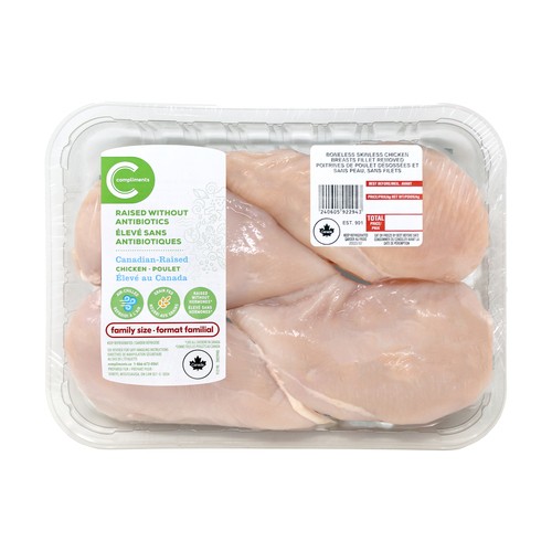Compliments Chicken Breasts Boneless Skinless Value Pack 4 Pack