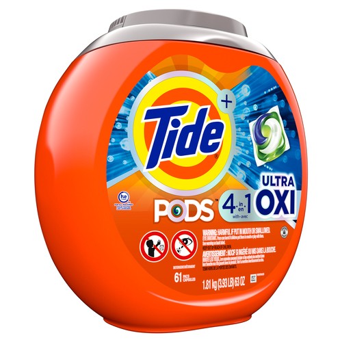 Tide Laundry Detergent Pods Ultra Oxi 61 Pacs 1.81 kg