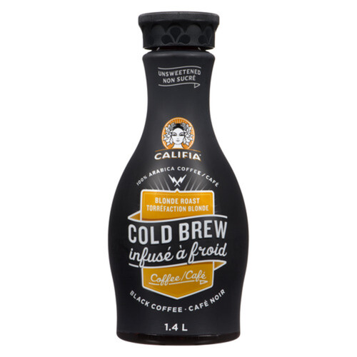 Califia Farms Cold Brew Pure Black Lightly Sweetened 1.4 L