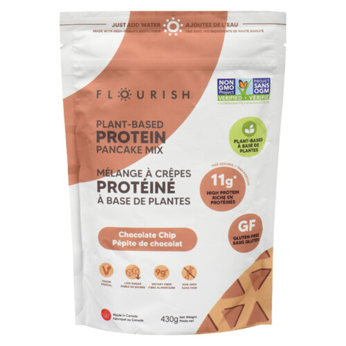 Flourish Gluten-Free Protein Pancake Mix Chocolate Chip 430 g