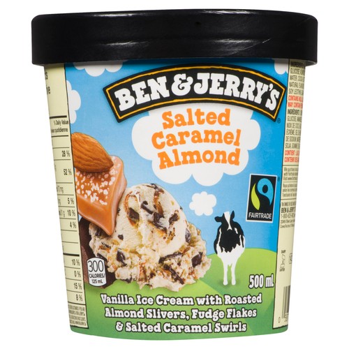 Ben & Jerry's Ice Cream Salted Caramel Almond 500 ml