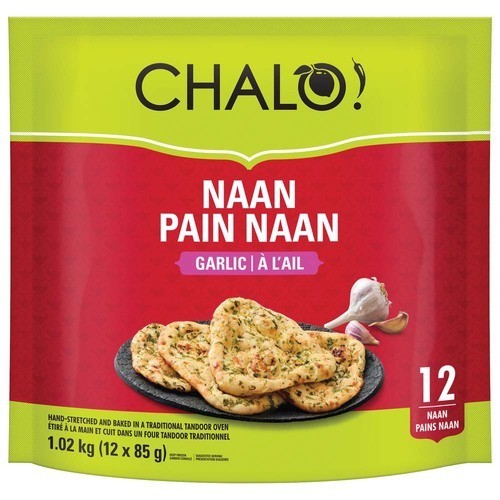 Chalo! Naan Garlic 12 x 85 g