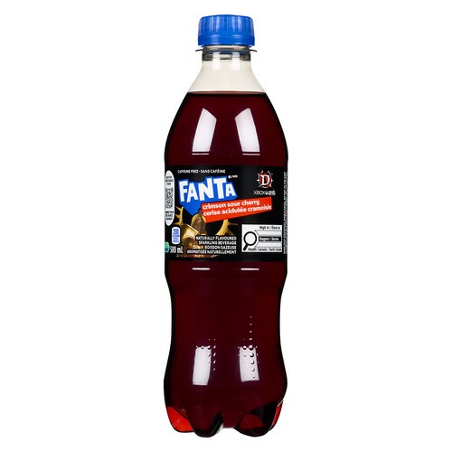 Fanta Caffeine-Free Sparkling Beverage Crimson Sour Cherry 500 ml (bottle)