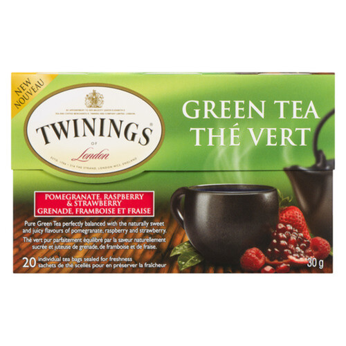 Twinings Green Tea Pomegranate Raspberry & Strawberry 20 Tea Bags