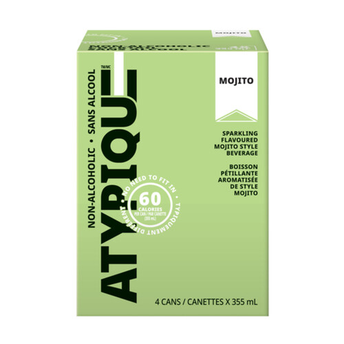 Atypique Non-Alcoholic Cocktail Mojito 4 x 355 ml