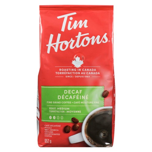 Tim Hortons Decaf Ground Coffee Bag 652 g