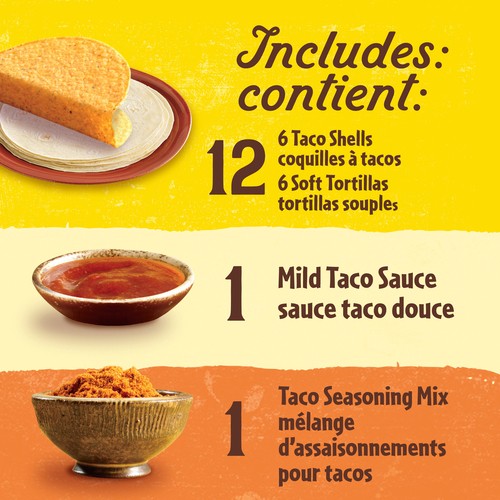 Old El Paso Taco Dinner Kit Hard & Soft 340 g