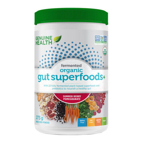 Genuine Health Organic Gut Superfoods+ Summer Berry Pomegrante 273 g