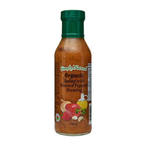 Simply Natural Organic Dressing Italian With Roasted Peppers 354 ml