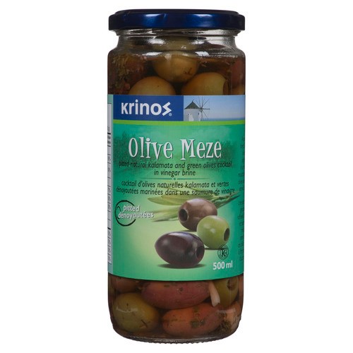 Krinos Olive Meze Pitted 500 ml
