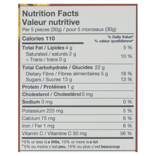 Chiwis Orange Chips Real Fruit + Dark Chocolate 60 g