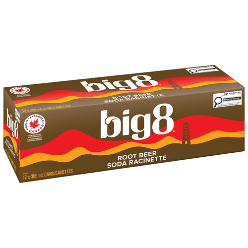 Big8 Soda Root Beer 12 x 355 ml (cans)