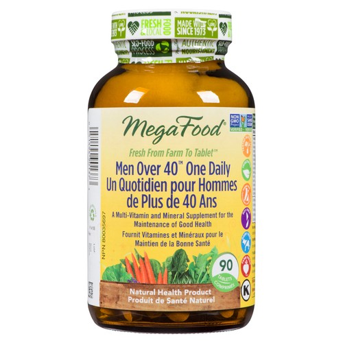 MegaFood Gluten-Free Multivitamin Men Over 40 One Daily Tablets 90 Count