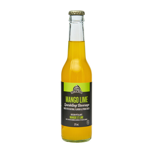 Farm Boy Sparkling Beverage Mango Lime 275 ml (bottle)